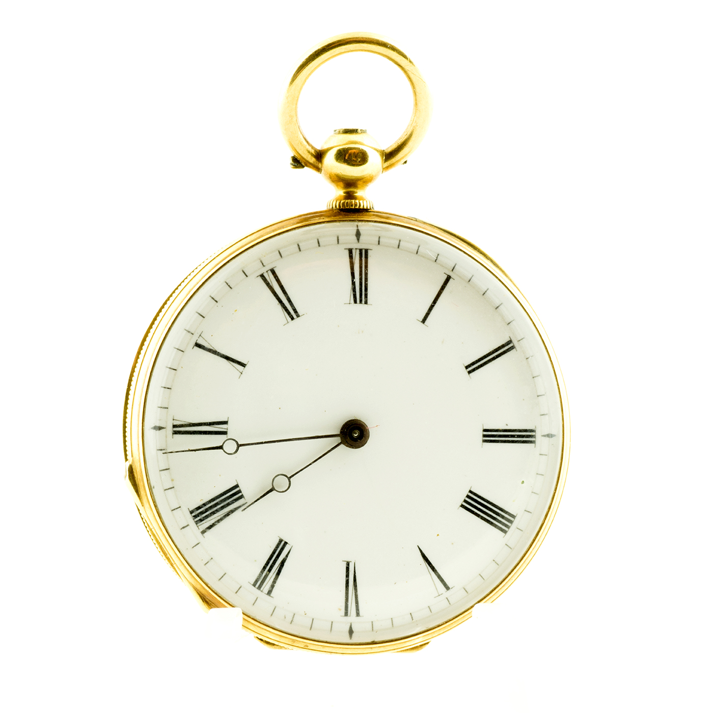 Eugene Bornand. Pocket watch - hang up, lepine. 19th century. 18k gold.