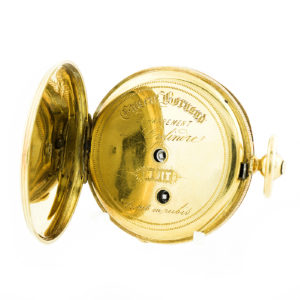 Eugene Bornand. Reloj de bolsillo - colgar, lepine. Siglo XIX. Oro 18k.