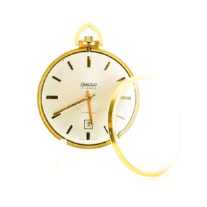 Exactus. Reloj de Bolsillo-Colgar para caballero, lepine y remontoir. Suiza, Ca. 120-1930. Oro 18k.