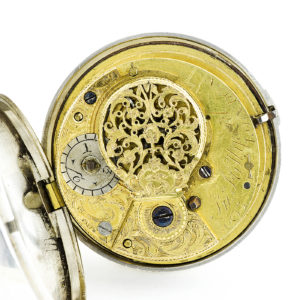 F. HILLYANL (London). Reloj de Bolsillo en PLata de Ley, para Caballero, Lepine, Verge Fuseé (catalino). Londres