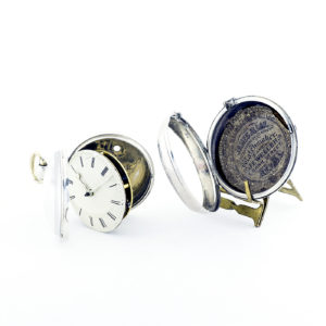 F. HILLYANL (London). Reloj de Bolsillo en PLata de Ley, para Caballero, Lepine, Verge Fuseé (catalino). Londres