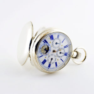 Fabricación suiza. Reloj de Bolsillo-Sobremesa Múltiple, lepine y remontoir. Circa 1890.