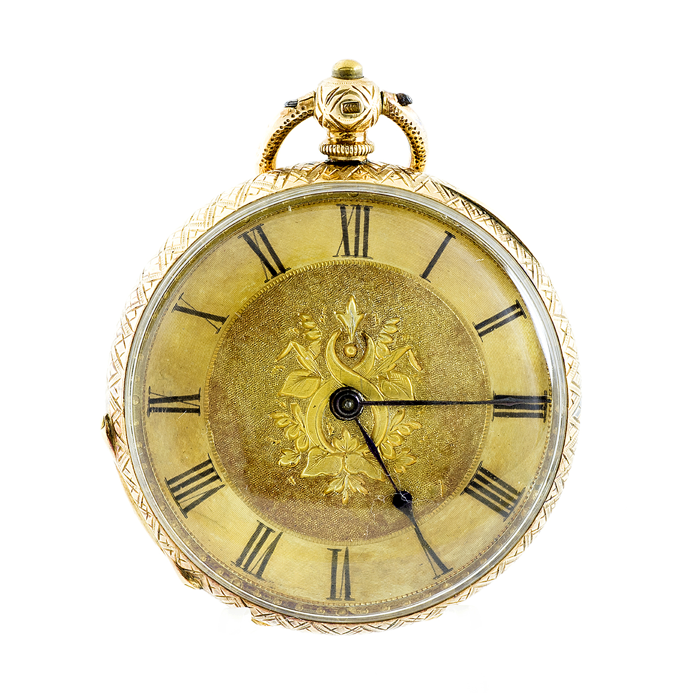 Fabricante Suizo. Reloj de Bolsillo, lepine. Ca. 1890. Oro 18k.