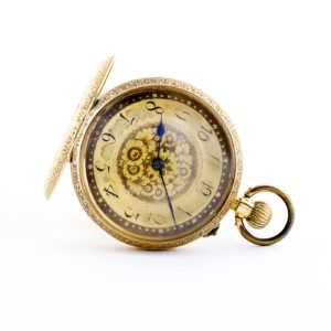 Fabricante Suizo. Reloj de colgar, Lepine y Remontoir. Oro 18k. Ca. 1880