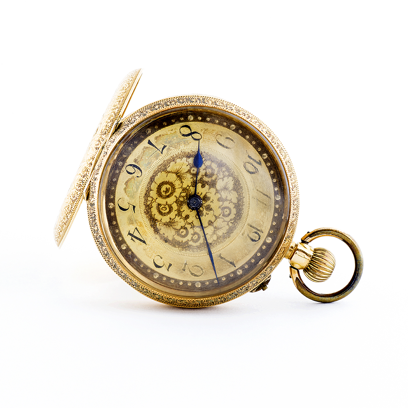 Fabricante Suizo. Reloj de colgar, Lepine y Remontoir. Oro 18k. Ca. 1880 Fabricante Suizo. Reloj de colgar, Lepine y Remontoir. Oro 18k. Ca. 1880