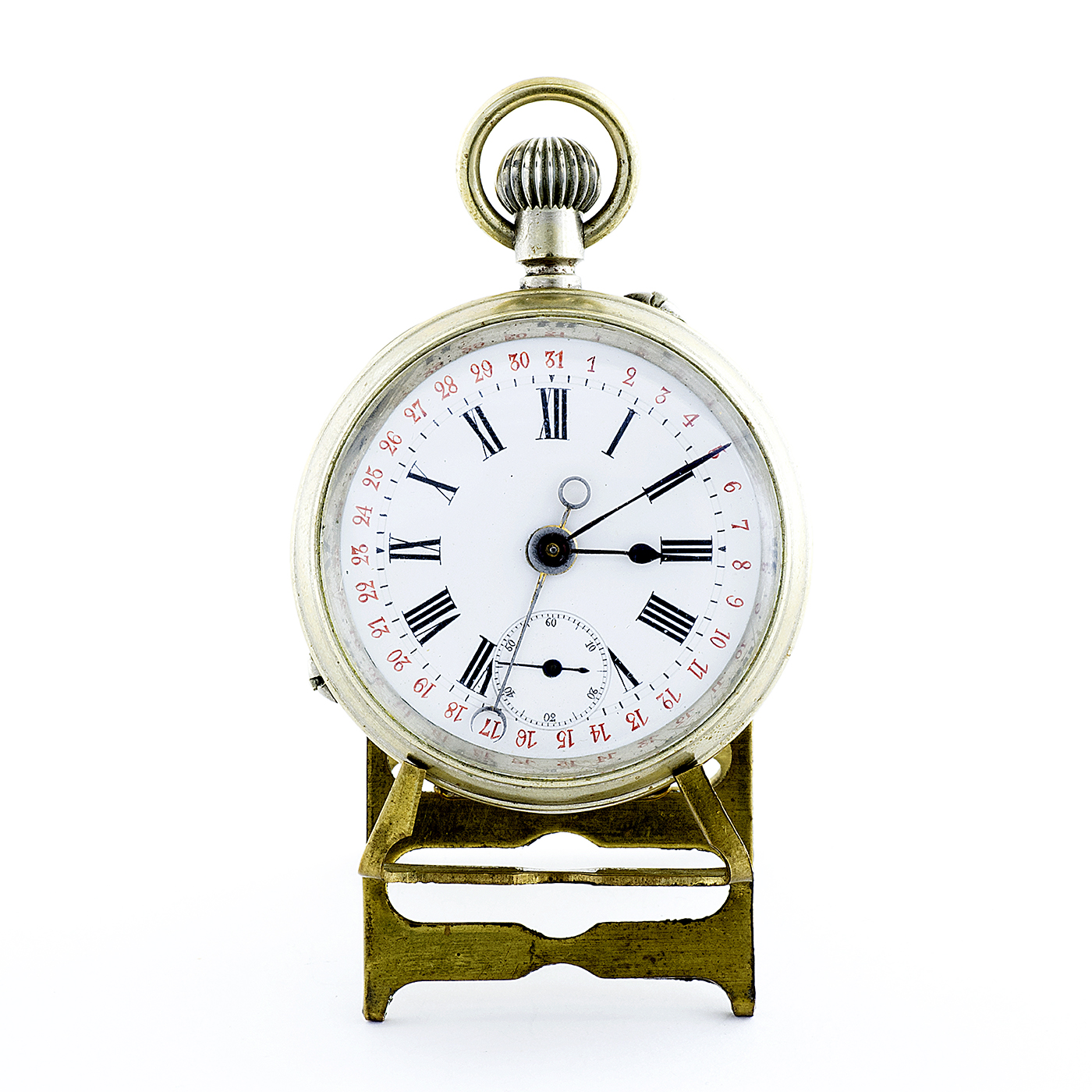 Fortuna. Reloj Calendario de Bolsillo para hombre, Lepine y Remontoir. Ca. 1900-1905