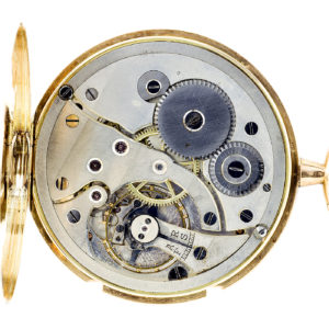 GRAZIOSA. Reloj de bolsillo para caballero, Lepine y remontoir. Pps. siglo xx. Oro 14k.