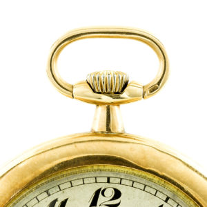 GRAZIOSA. Reloj de bolsillo para caballero, Lepine y remontoir. Pps. siglo xx. Oro 14k.