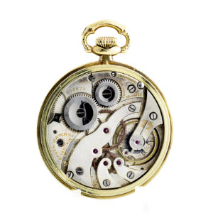 Gruen. Reloj de bolsillo de caballero, Lepine y Remontoir. Circa, 1900-10. Oro 14k.