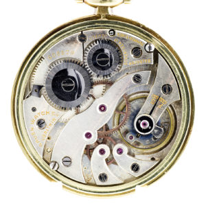 Gruen. Reloj de bolsillo de caballero, Lepine y Remontoir. Circa, 1900-10. Oro 14k.