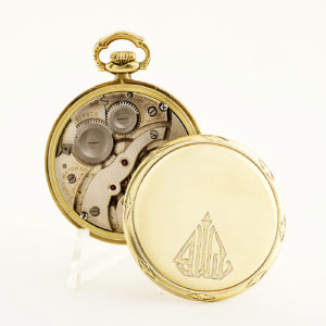 Gruen. Reloj de bolsillo de caballero, Lepine y Remontoir. Circa, 1900-10. Oro 14k.