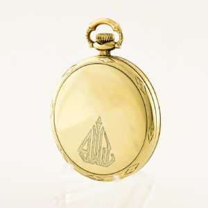 Gruen. Reloj de bolsillo de caballero, Lepine y Remontoir. Circa, 1900-10. Oro 14k.