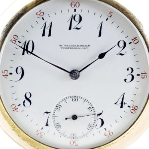 H. RICHARDSON (INGERSOLL-Ontario). Reloj de bolsillo para caballero, Lepine y remontoir. Ca. 1890
