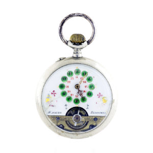 Hebdomas (Suiza). reloj de bolsillo "ocho días cuerda". Ca. 1920