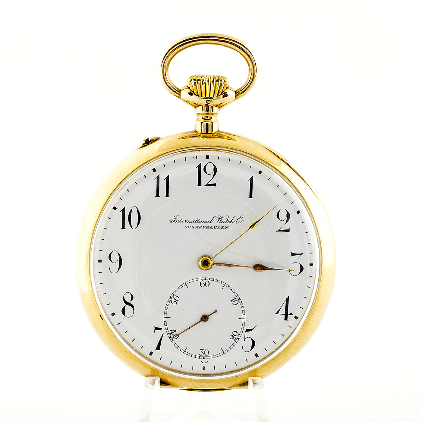 I.W.C. Reloj de Bolsillo, Lepine y Remontoir. Circa, 1911.Oro 14k. I.W.C. Reloj de Bolsillo, Lepine y Remontoir. Circa, 1911.Oro 14k.
