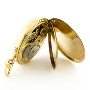 I.W.C. Reloj de Bolsillo, Lepine y Remontoir. Circa, 1911.Oro 14k.