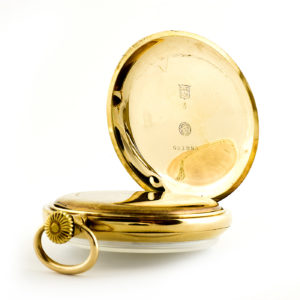 I.W.C. Reloj de Bolsillo, Lepine y Remontoir. Circa, 1911.Oro 14k.