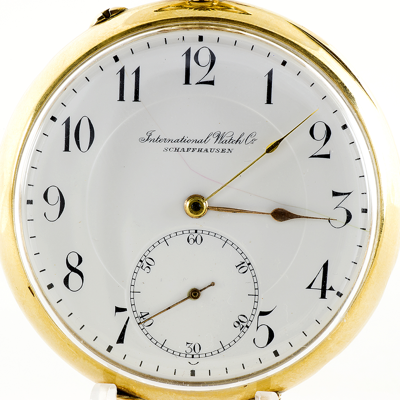 I.W.C. Reloj de Bolsillo, Lepine y Remontoir. Circa, 1911.Oro 14k. I.W.C. Reloj de Bolsillo, Lepine y Remontoir. Circa, 1911.Oro 14k.
