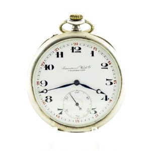 International Watch Company (IWC). Reloj de bolsillo, lepine y remontoir. Ca. 1920.