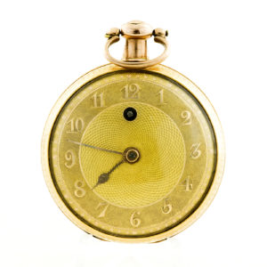 J.S. SILVER (Londres). Reloj de Bolsillo, Verge Fusee. Londres, año 1809. Oro 18k.