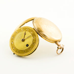 J.S. SILVER (Londres). Reloj de Bolsillo, Verge Fusee. Londres, año 1809. Oro 18k.