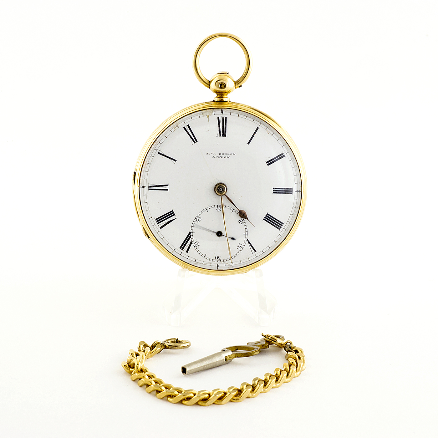 J. W. Benson, Londres - reloj de bolsillo - año 1824. Oro 18k. J. W. Benson, Londres - reloj de bolsillo - año 1824. Oro 18k.