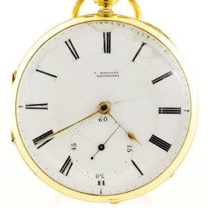 Joseph Johnson (Liverpool, 1780-1827). Reloj de Bolsillo, Lepine. Ca. 1800. Oro 18k.
