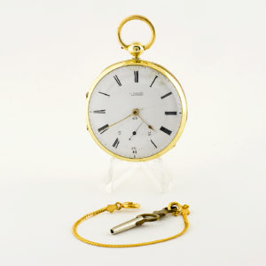 Joseph Johnson (Liverpool, 1780-1827). Reloj de Bolsillo, Lepine. Ca. 1800. Oro 18k.