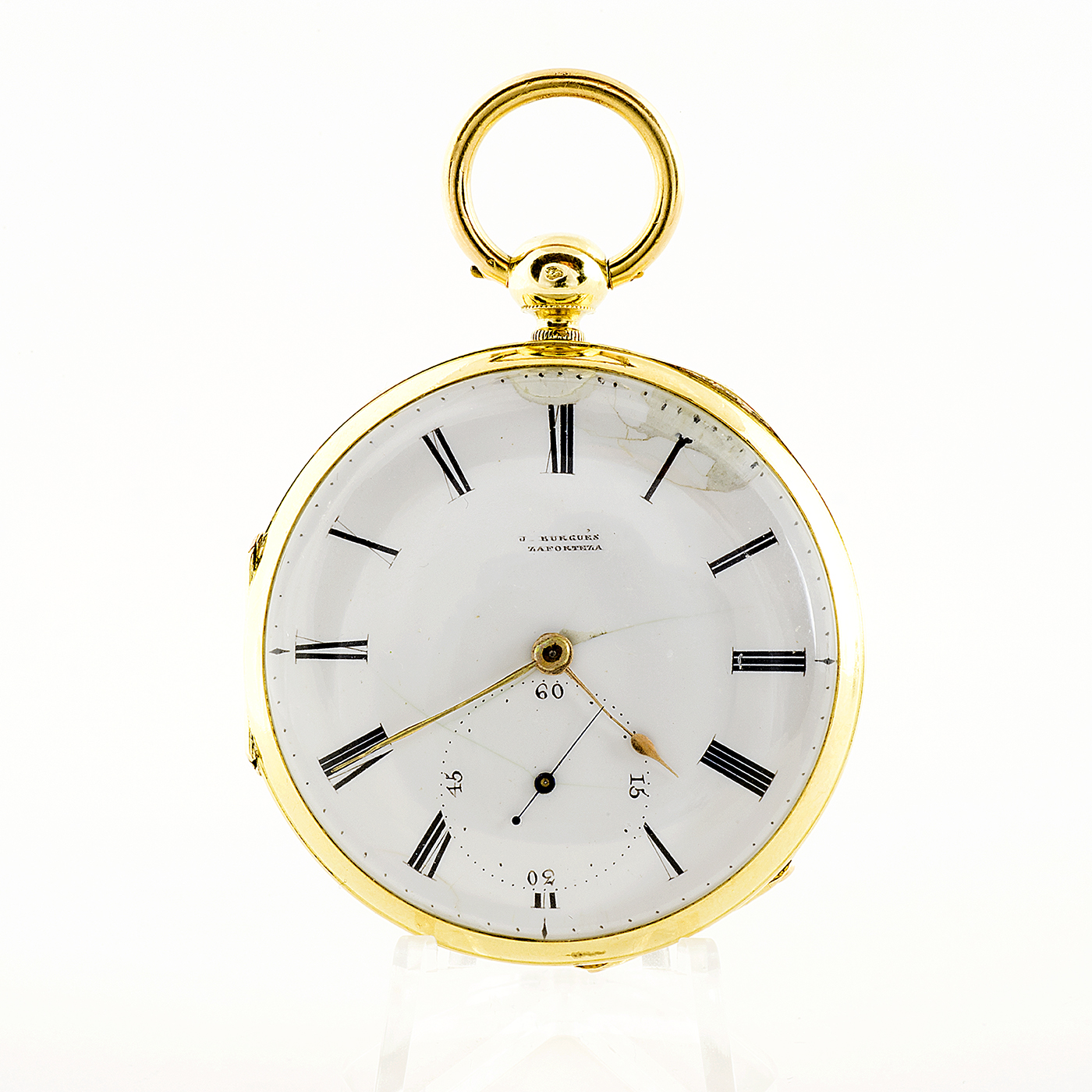 Joseph Johnson (Liverpool, 1780-1827). Reloj de Bolsillo, Lepine. Ca. 1800. Oro 18k.