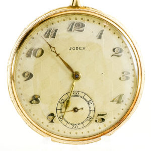 Judex. Reloj de Bolsillo, para caballero, Lepine y Remontoir. Modelo Frac. Ca. 1920. Oro 18k.