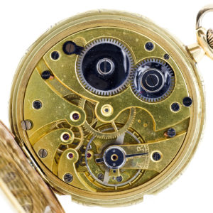 Judex. Reloj de Bolsillo, para caballero, Lepine y Remontoir. Modelo Frac. Ca. 1920. Oro 18k.