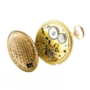 Judex. Reloj de Bolsillo, para caballero, Lepine y Remontoir. Modelo Frac. Ca. 1920. Oro 18k.
