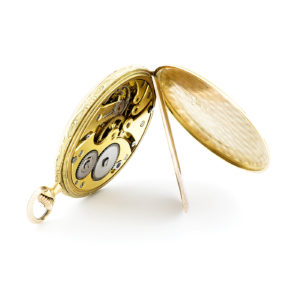 Judex. Reloj de Bolsillo, para caballero, Lepine y Remontoir. Modelo Frac. Ca. 1920. Oro 18k.