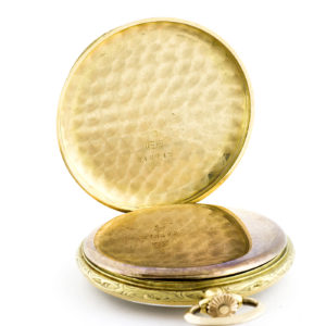 Judex. Reloj de Bolsillo, para caballero, Lepine y Remontoir. Modelo Frac. Ca. 1920. Oro 18k.