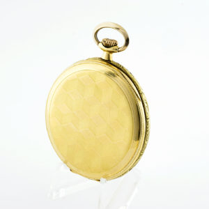 Judex. Reloj de Bolsillo, para caballero, Lepine y Remontoir. Modelo Frac. Ca. 1920. Oro 18k.