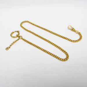Leontina antigua. Terminal cadena para reloj de bolsillo. Oro 12-14k. Peso: 17,70 gr.