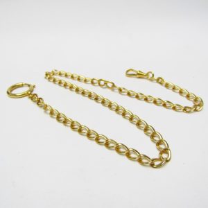 Leontina antigua. Terminal cadena para reloj de bolsillo. Oro 14k. Peso: 18,90 gr.