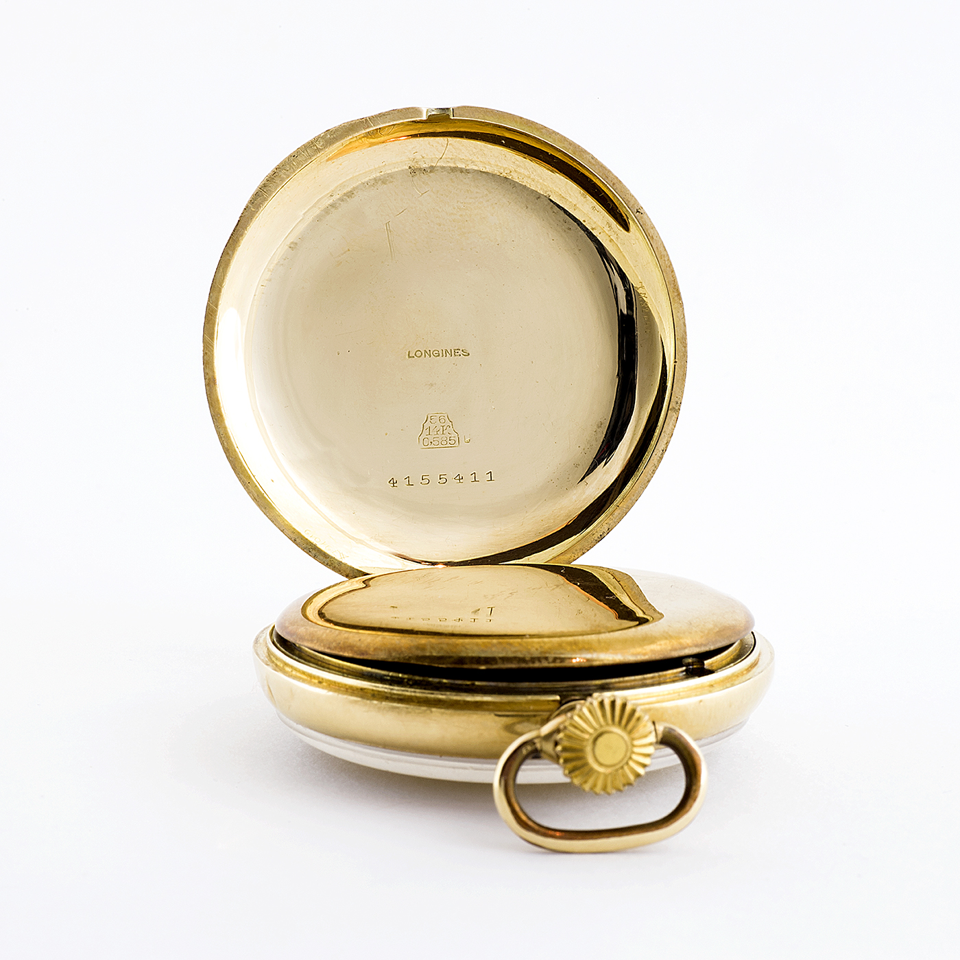 Longines. Reloj de bolsillo, lepine y remontoir. Oro 14k. Ca. 1922 Longines. Reloj de bolsillo, lepine y remontoir. Oro 14k. Ca. 1922