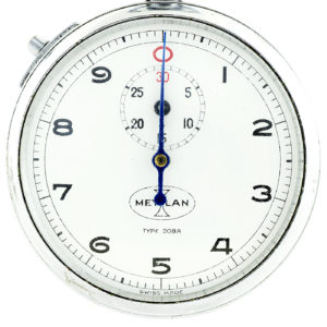 Meylan Stopwatch Company. Suiza. Cronómetro de Mano. Ca. 1950