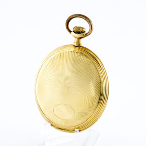 National Watch Co. Reloj de bolsillo para caballero, lepine y remontoir. Pps. siglo XX. Oro 18k.