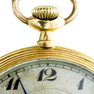 National Watch Co. Reloj de bolsillo para caballero, lepine y remontoir. Pps. siglo XX. Oro 18k.
