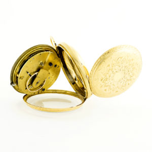 Parsons (Ealing, Londres). Reloj de Bolsillo Half Fusee (Semicatalino), lepine. Chester, 1870. Oro 18k.