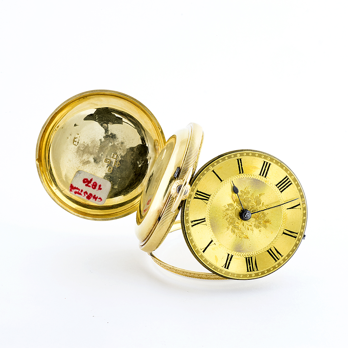 Parsons (Ealing, Londres). Reloj de Bolsillo Half Fusee (Semicatalino), lepine. Chester, 1870. Oro 18k.