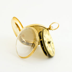 Parsons (Ealing, Londres). Reloj de Bolsillo Half Fusee (Semicatalino), lepine. Chester, 1870. Oro 18k.