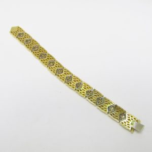 Pulsera de Oro de 18k con 117 Diamantes talla Brillante de 4,75 ct. (H-I/VS1-VS2). 78 gr.