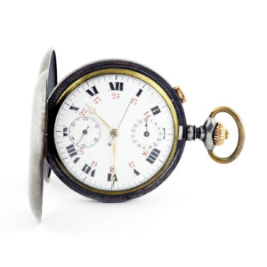 RELOJ CRONÓGRAFO DE CABALLERO. Saboneta y Remontoir