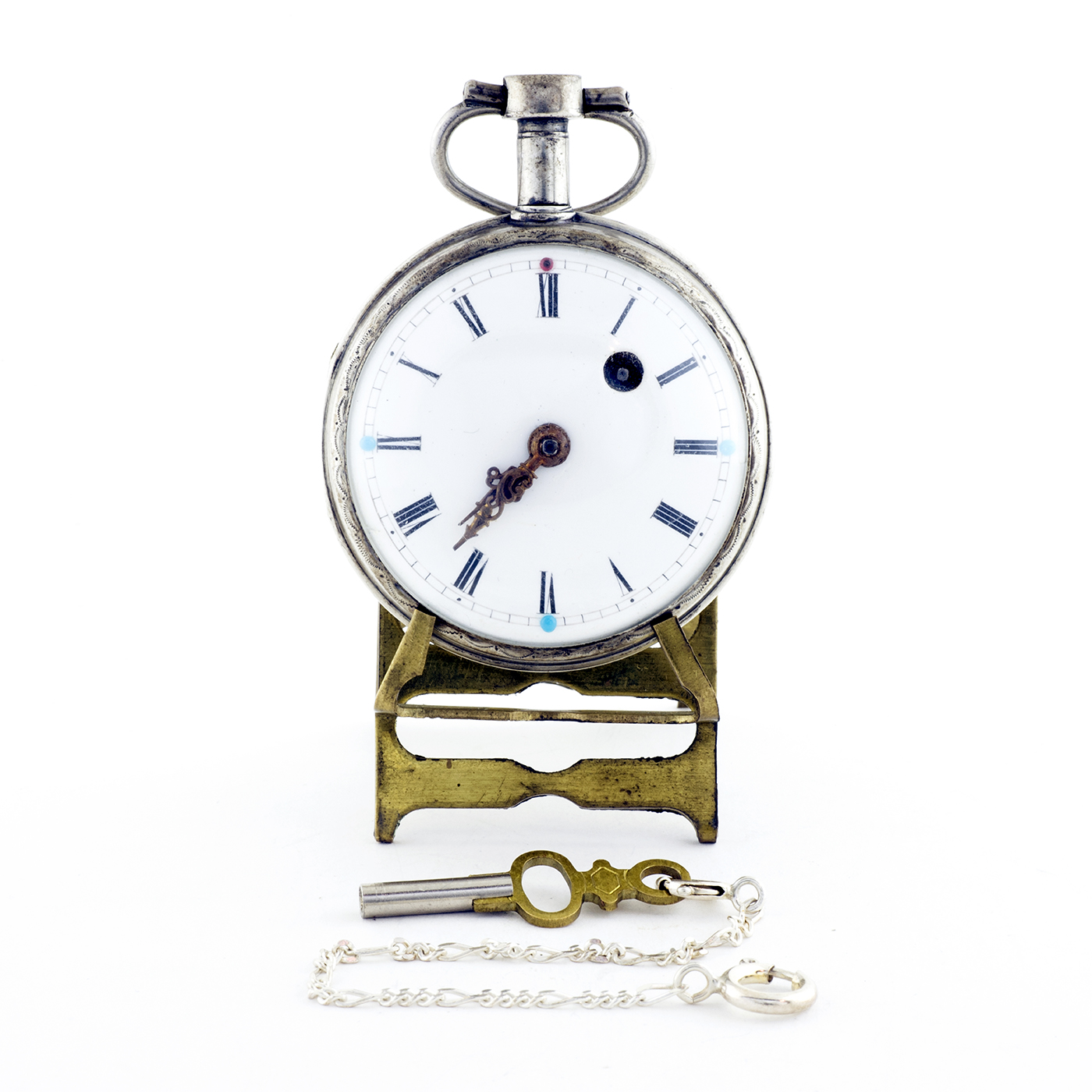 Reloj de bolsillo para caballero, lepine, verge Fuseé (catalino). Plata. Francia. Ca. 1800 Reloj de bolsillo para caballero, lepine, verge Fuseé (catalino). Plata. Francia. Ca. 1800