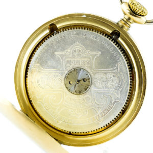RELOJ DE BOLSILLO PARA CABALLERO, OCHO DÍAS CUERDA. Lepine y remontoir