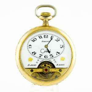 RELOJ DE BOLSILLO PARA CABALLERO, OCHO DÍAS CUERDA. Lepine y remontoir
