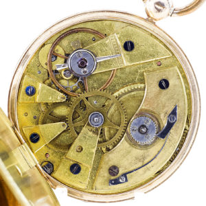 Reloj Francés de Bolsillo, para caballero, lepine. Ca. 1880. Oro 18k.